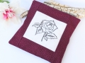 Stickdatei Rose Redwork