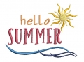 Bild 2 von Stickdatei Sommer hello summer 