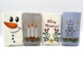Bild 3 von ITH  Lichterbeutel Weihnachten SET mit Nussknacker Schneemann Kerzen  / (Stickrahmengröße) 15x22cm