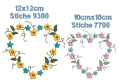 Bild 4 von Stickdatei Herz Blumenherz