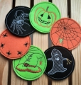 Bild 8 von ITH Stickdatei Untersetzer Halloween 