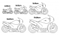Stickdatei Motorrad Tourenmotorrad Redwork  / (Lizenz) Standard