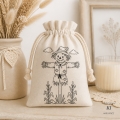 Bild 4 von Stickdatei Vogelscheuche Herbst  Redwork Konturstich mit ITH Stabstickdatei