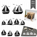 Bild 1 von Plotterdatei  Laserdatei Segelboot Boot maritim