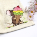 Bild 2 von Stickdatei Maus mit Eis Sommer