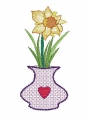 Bild 3 von Stickdatei Osterglocke in der Vase