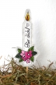 Bild 2 von Stickdatei Kerzen mit Blumen SET + Stabstickdatei
