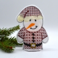 Bild 1 von Stickdatei LED Cover kleiner Schneemannwichtel Schneemann