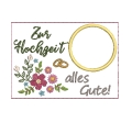 Bild 3 von Stickdatei Mugrug Untersetzer Hochzeit Geburtstag 13x18cm