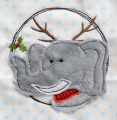 Bild 4 von Stickdatei doodle Elefant Winter SET XL