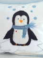 Stickdatei Pinguin mit Eisscholle  / (Größe Stickrahmen) ab 13x18cm