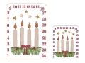 Bild 2 von Stickdatei ITH Tischadventskalender Kerzen ab 10x10cm Adventskalender