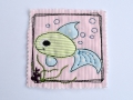 Stickdatei Fisch doodle   / (Größe) 13x13cm