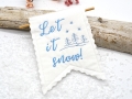 Bild 2 von Stickdatei Schriftzug Snow 13x18cm