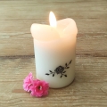Bild 2 von Vorlage für Kerzentattoo Blumen pdf Kerzensticker für Wasserschiebefolie