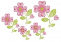 Bild 2 von Stickdatei Blume Herzblume Relief verschiedene Größen