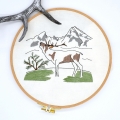 Bild 1 von Stickdatei Hirsch Berg wandern Bergliebe