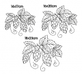 Bild 3 von Stickdatei Hopfen Hopfenpflanze Redwork  / (Lizenz) Standard