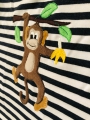 Bild 3 von Stickdatei Affe mit Banane doodle 3 Größen