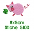 Bild 6 von Stickdatei doodle Schwein