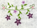 Bild 4 von Stickdatei Blumengirlande 2er SET 10x10cm