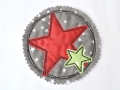Bild 1 von Stickdatei Sterne Button doodle   / (Größe ) 13x13cm