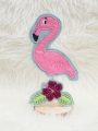 Bild 3 von Stickdatei Flamingo ITH SET Stabstickdatei Blumenstecker Aufhänger