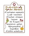 Bild 2 von Stickdatei ITH Schild Herbst Todo Liste Laub Kürbis 