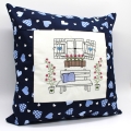 Bild 3 von Stickdatei Gartenbank am Schupfen Scheune altes Fenster