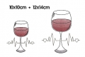 Bild 2 von Stickdatei Wein 4erlei Größen Varianten