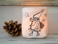 Bild 5 von ITH  Lichterbeutel klein Weihnachten für ein LED Teelicht  / (Größe) 10x10cm Stickrahmen