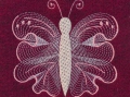 Bild 2 von Stickdatei Schmetterling Reliefstich 3 Größen