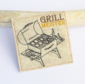 Bild 3 von Stickdatei Grill Männer Untersetzer ITH Stickdatei 10x10cm