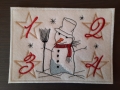 Bild 4 von Stickdatei Schneemann ITH Untersetzer Adventskranz to go SET