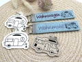 Stickdatei ITH Schlüsselanhänger Camping Wohnwagen Wohnmobil