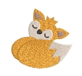 Bild 4 von Stickdatei Fuchs schlafend