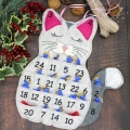 Bild 1 von Stickdatei ITH Adventskalender Katze Kätzchen  / (Stickrahmengröße) 20x30cm