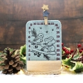 Stickdatei ITH Tischadventskalender Spatz und Maus ab 10x10cm Adventskalender 