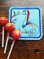 Bild 7 von Stickdatei Dinowelt SET Mugrug Redwork