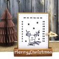 Bild 4 von Adventskalender Tischkalender Druckvorlage PDF Elch Schneemann Weihnachtsmann