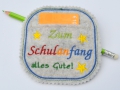 Bild 3 von ITH Stickdatei Geschenkanhänger Schulanfang 10x10cm