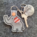 Bild 2 von Stickdatei ITH Elefant Anhänger Schlüsselanhänger