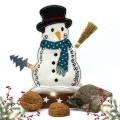 Bild 2 von Stickdatei ITH Tischadventskalender Schneemann 