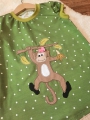 Bild 1 von Stickdatei Affe mit Banane doodle 3 Größen