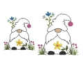 Bild 4 von Stickdatei Wichtel Blumen Frühling
