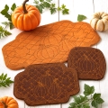 Bild 4 von Stickdatei ITH Herbst Kürbis Untersetzer Quilt Optik 12 Größen
