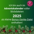 Bild 2 von Stickdatei ITH Adventskalender ab 10x10cm Maus Tischadventskalender  Weihnachten Advent