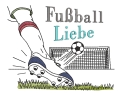 Bild 3 von Stickdatei Fußball Fußballtor Redwork 
