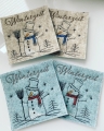 Bild 5 von Stickdatei Schneemann ITH Untersetzer Mugrug 10x10cm