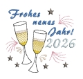 Stickdatei Frohes neues Jahr